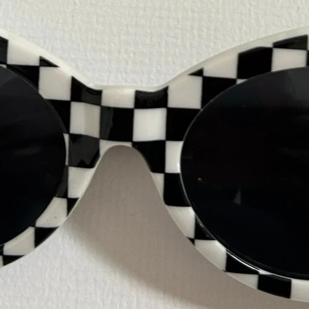 KIDS RACE CAR DRIVER SUNGLASSES WITH CHECKERED FLAGS 2 PAIRS